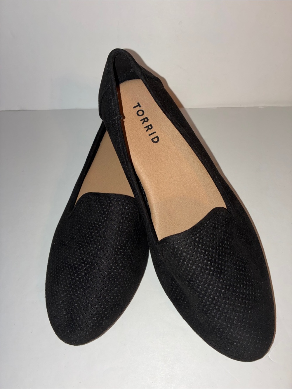 Torrid, Women’s 7.5 Wide, Black Slip-On Loafers